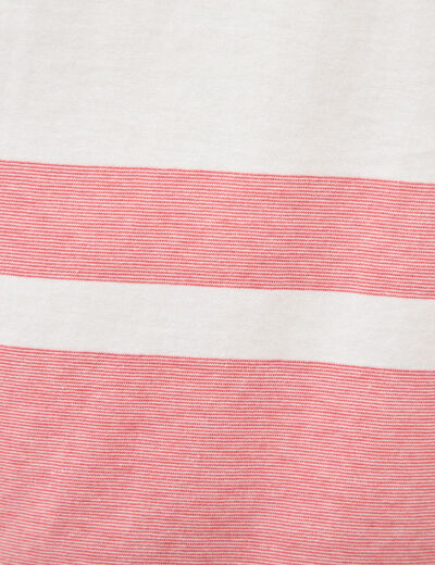 T-shirt manches courtes rose poudr&eacute;e homme