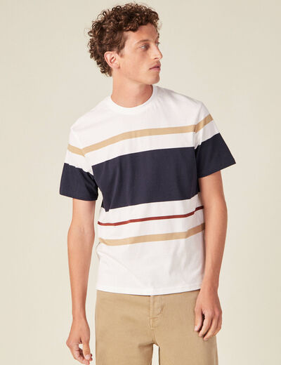 T-shirt manches courtes bleu marine homme