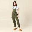 Salopette fluide boutonnée vert foncé femme