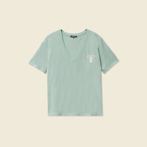 t shirt manches courtes vert pastel femme T-shirt manches courtes vert pastel femme