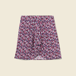 Jupe droite fluide noir femme