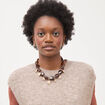 Collier camel femme