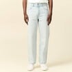 Jeans large 5 poches denim snow bleach homme