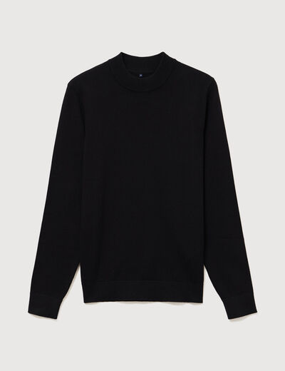 Pull manches longues noir homme