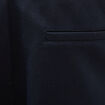 Bermuda droit &eacute;lastiqu&eacute; bleu marine homme