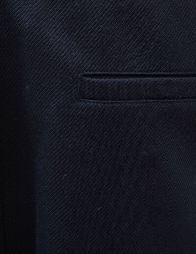 Bermuda droit &eacute;lastiqu&eacute; bleu marine homme