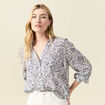 Blouse manches longues blanc femme