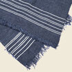 Foulard à franges bleu foncé homme