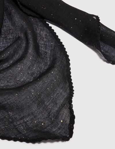 Foulard noir femme