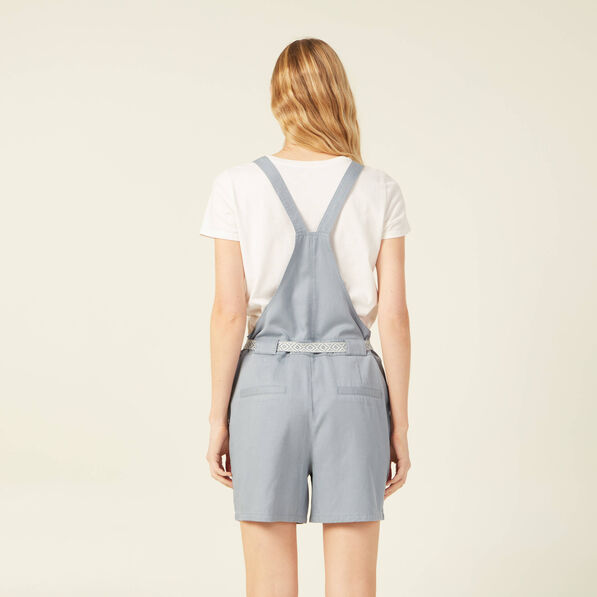 combishort ceinturee bleu gris femme Combishort ceinturée bleu gris femme
