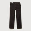 Jeans regular longueur 32 marron homme