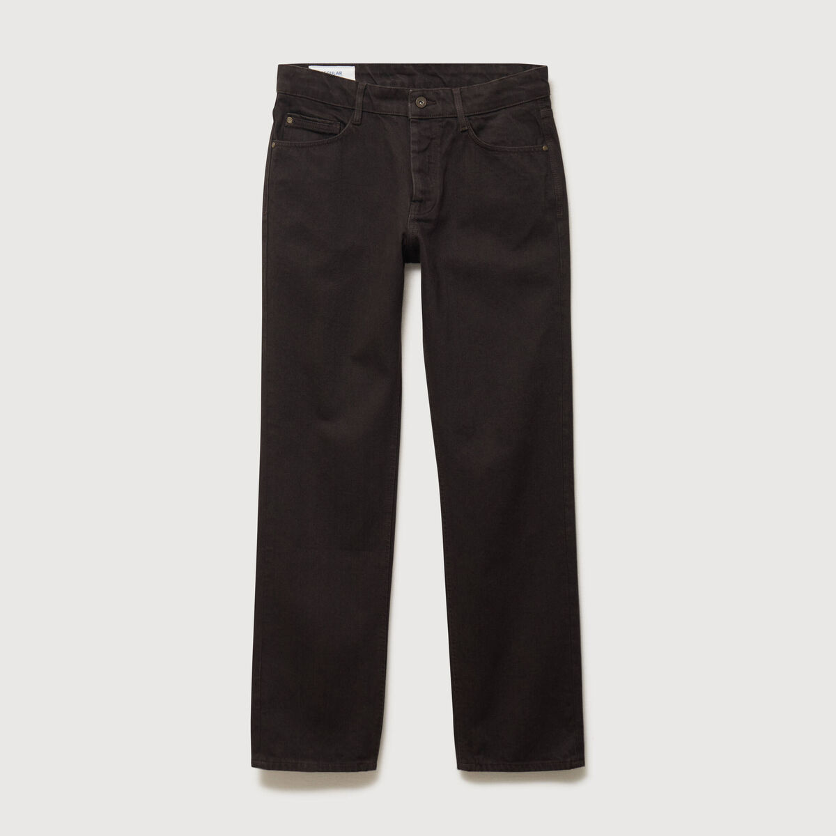 Jeans regular longueur 32 marron homme