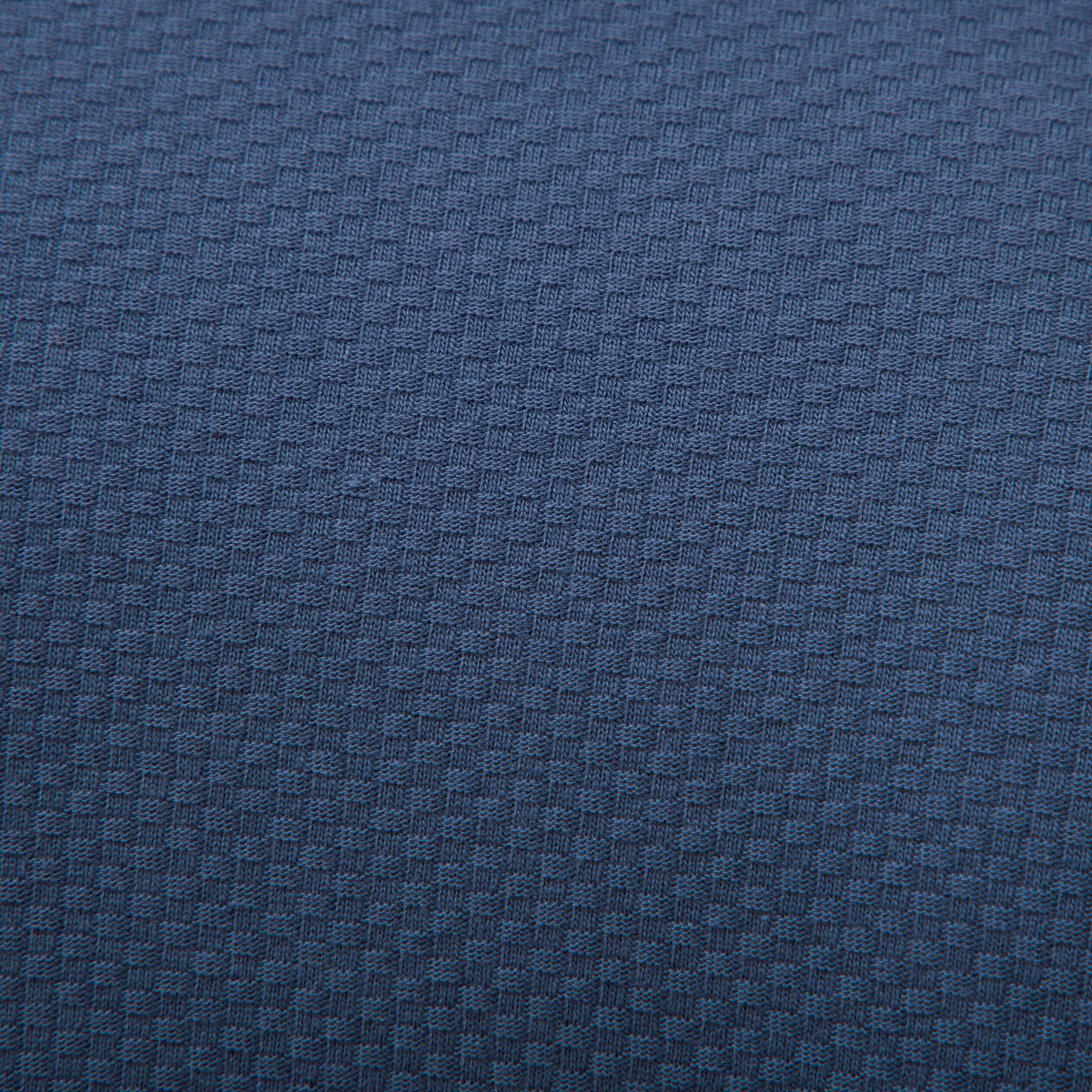Polo manches coude bleu fonc&eacute; homme