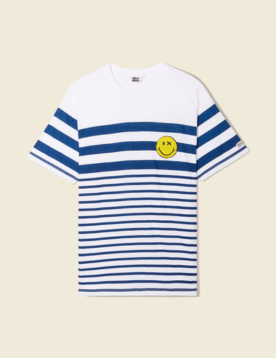 T-shirt SmileyWorld ecru homme