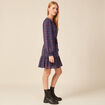 Robe patineuse éco-responsable bleu marine femme