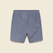 Short droit avec cordon bleu gris homme