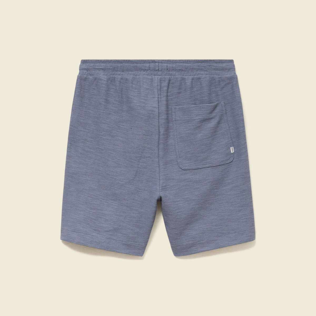 Short droit avec cordon bleu gris homme