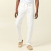 Jeans regular longueur 34 denim blanc homme