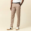 Pantalon chino straight taupe homme
