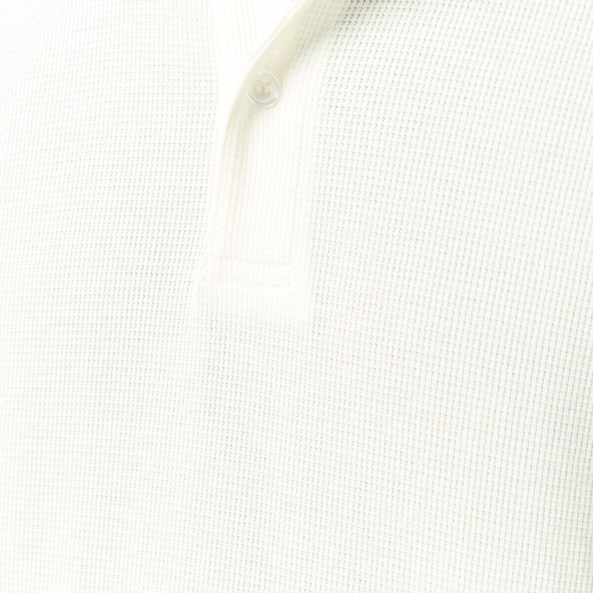 Polo col polo manches courtes en coton ecru homme