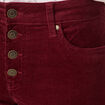 Pantalon bootcut velours prune femme