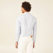 Chemise col mao bleu clair homme
