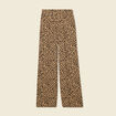 Pantalon large fuide camel femme