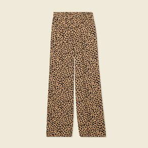 Pantalon large fuide camel femme