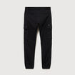 Pantalon battle bas resserr&eacute; noir homme