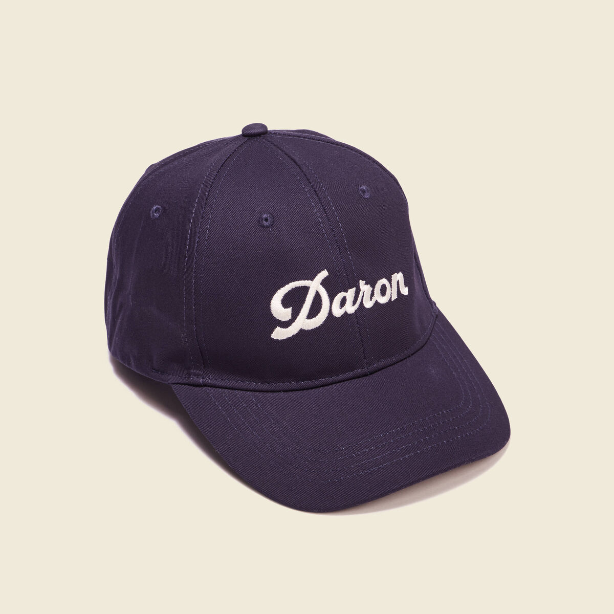 Casquette brodée bleu marine homme