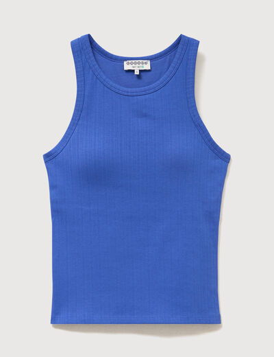 D&eacute;bardeur 2 en 1 avec brassi&egrave;re int&eacute;gr&eacute;e bleu electrique femme