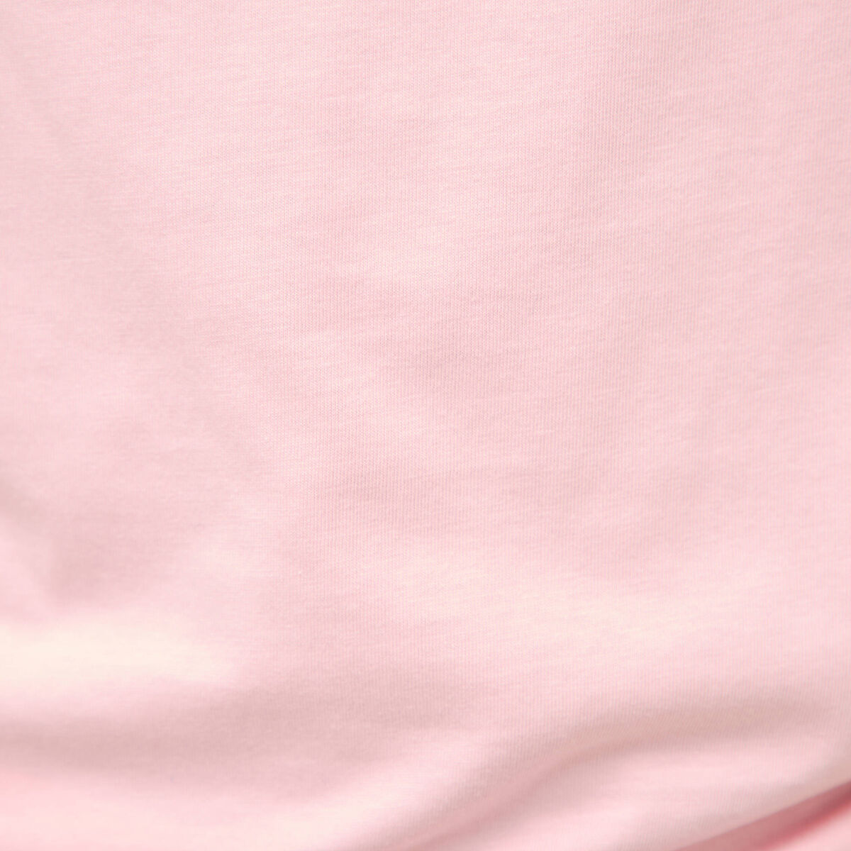 T-shirt ajust&eacute; col rond manches courtes rose clair femme