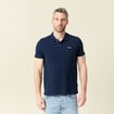 Polo manches courtes bleu marine homme