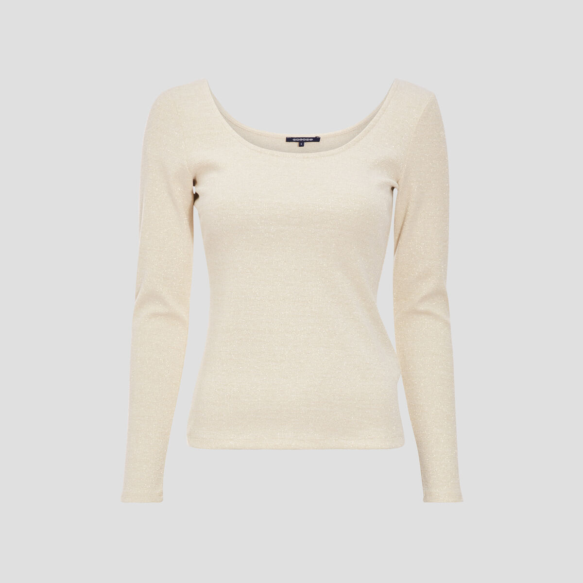 T-shirt manches longues ecru femme