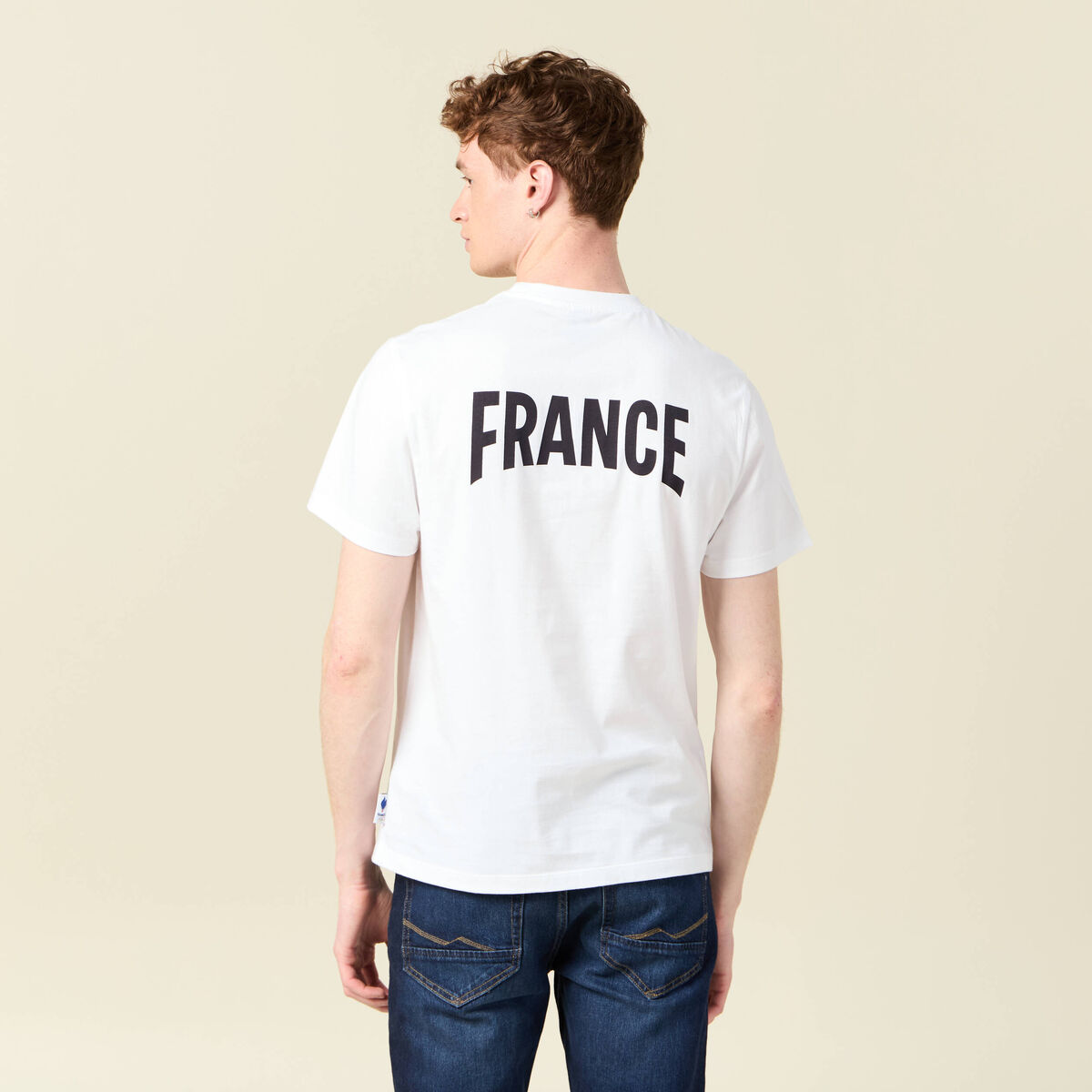 T-shirt manches courtes blanc homme