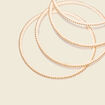 Lot 4 bracelets raphia ecru femme