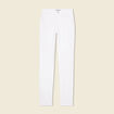 Jeans slim taille haute denim blanc femme