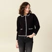 Gilet manches longues noir femme
