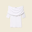 T-shirt manches courtes blanc femme