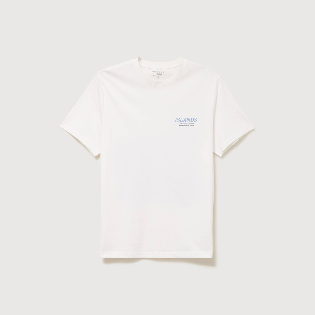 T-shirt en coton ecru homme