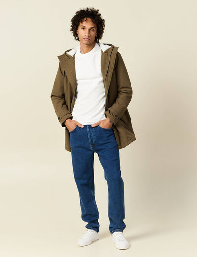 T-shirt manches longues ecru homme