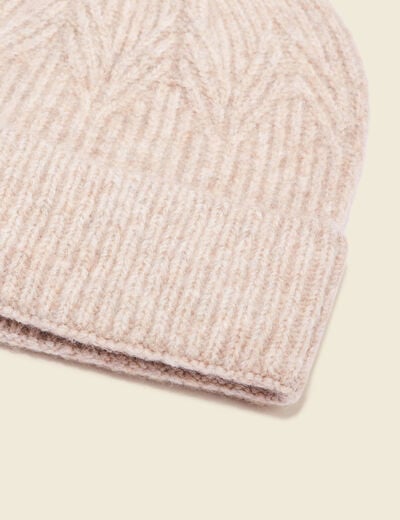 Bonnet beige femme