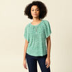 T-shirt manches courtes vert femme