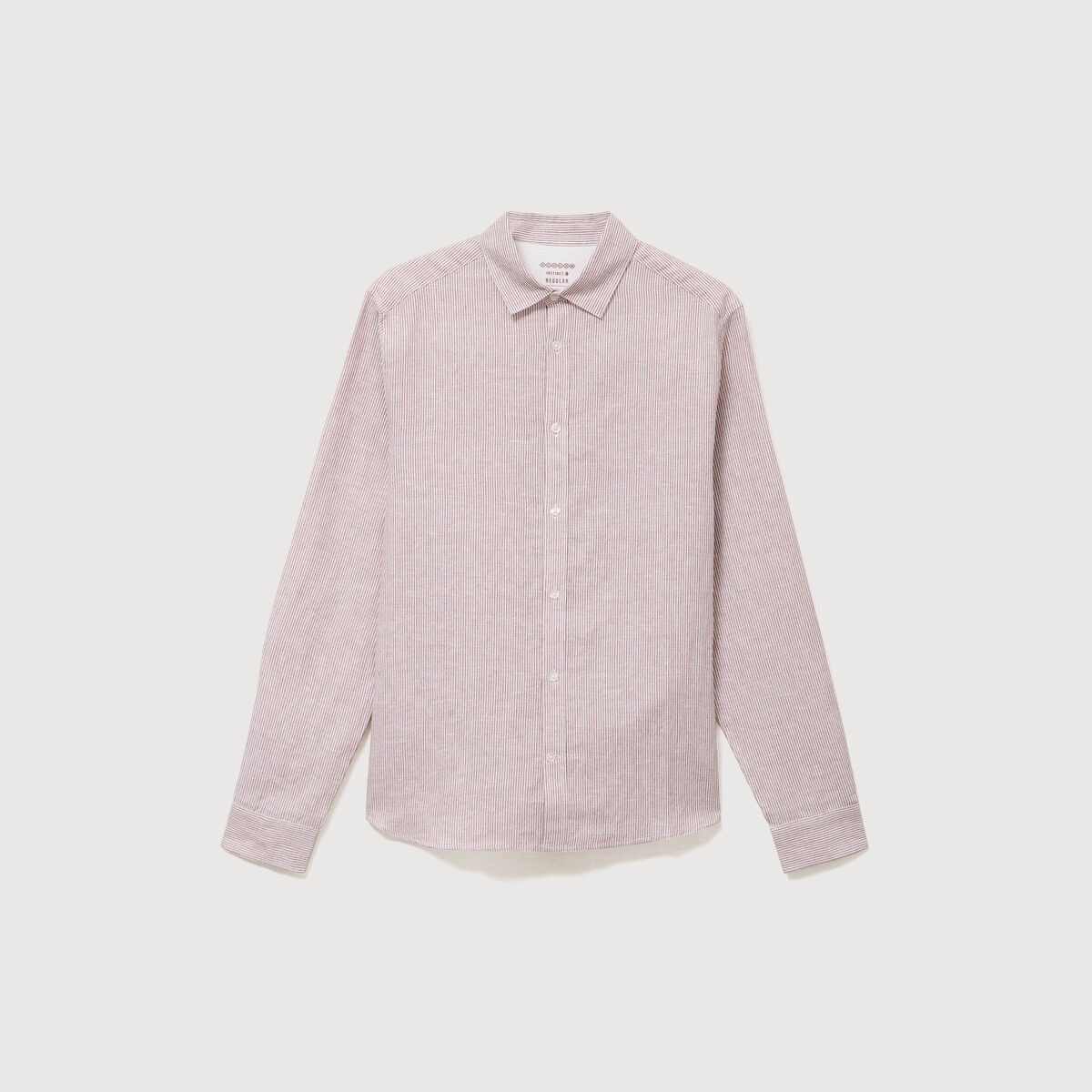 Chemise manches longues vieux rose homme