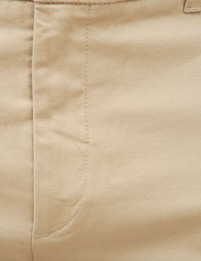 Pantalon chino slim beige homme