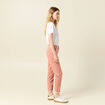 Pantalon chino velours côtelé rouge clair femme