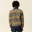 Gilet manches longues zippé sherpa beige homme