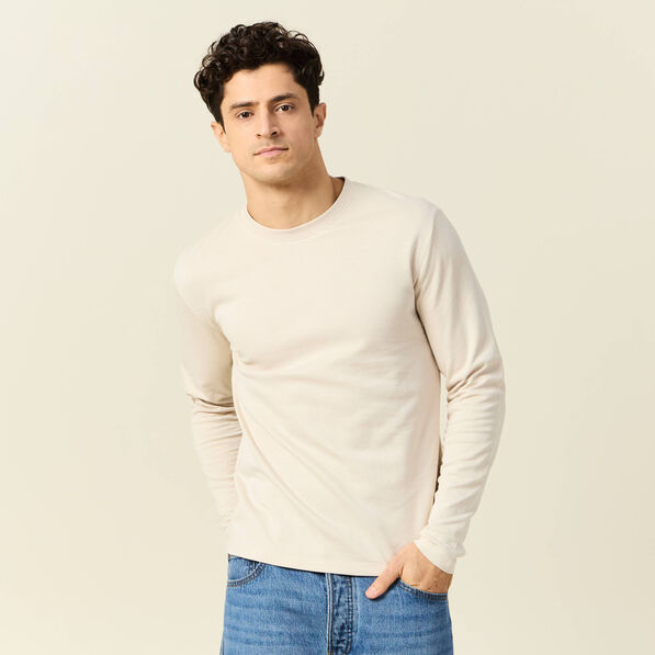t shirt manches longues sable homme T-shirt manches longues sable homme