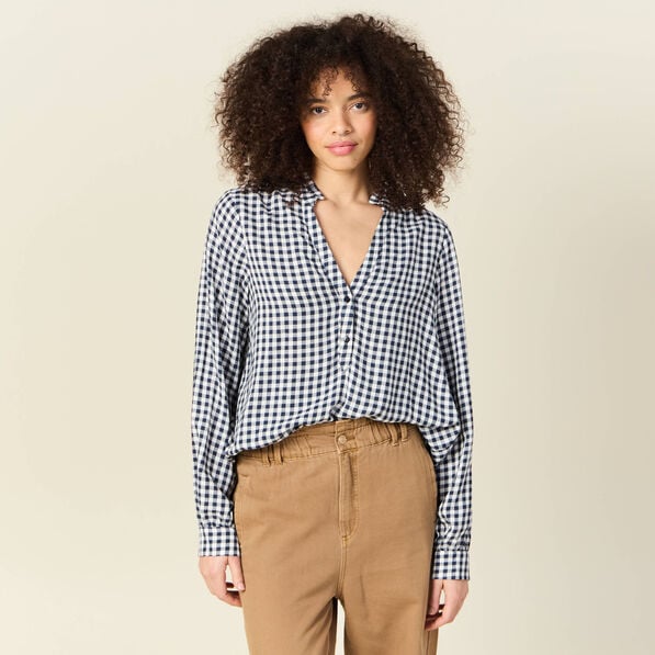 blouse manches longues bleu marine femme Blouse manches longues bleu marine femme
