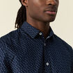 Chemise manches courtes bleu marine homme
